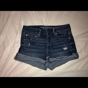 American Eagle super stretch high rise shorties